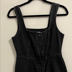 Urban Outfitters black denim mini dress